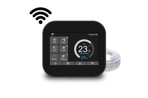 Elektroninis WI-FI termostatas (termoreguliatorius) Feelspot WTH07.36 black, Tuya Elektroninis WI-FI termostatas (termoreguliatorius) Feelspot WTH07.36 black, Tuya